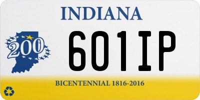 IN license plate 601IP