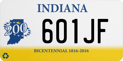 IN license plate 601JF