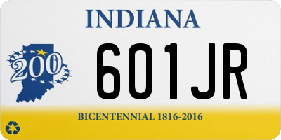 IN license plate 601JR