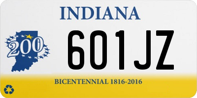 IN license plate 601JZ