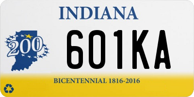 IN license plate 601KA