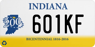 IN license plate 601KF