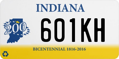 IN license plate 601KH