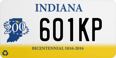 IN license plate 601KP