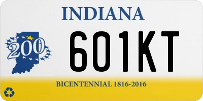 IN license plate 601KT