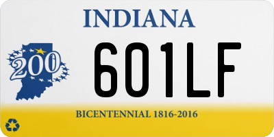 IN license plate 601LF