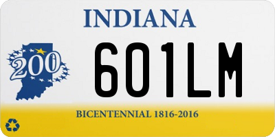 IN license plate 601LM