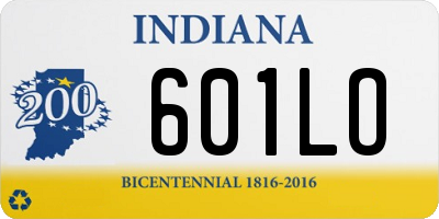 IN license plate 601LO