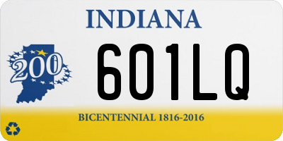 IN license plate 601LQ