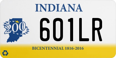 IN license plate 601LR