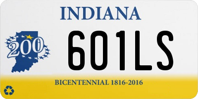 IN license plate 601LS