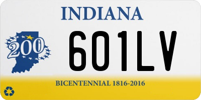 IN license plate 601LV