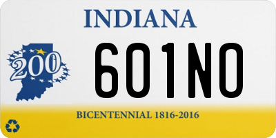 IN license plate 601NO