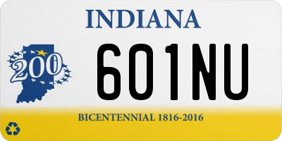 IN license plate 601NU