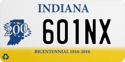 IN license plate 601NX