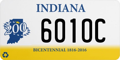 IN license plate 601OC