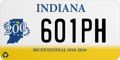 IN license plate 601PH