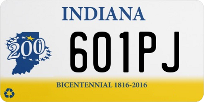IN license plate 601PJ