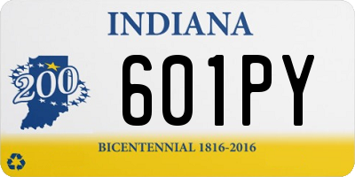 IN license plate 601PY