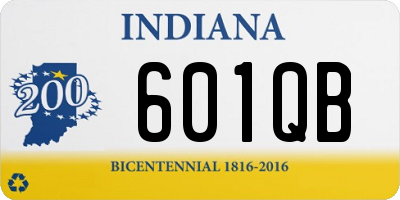 IN license plate 601QB