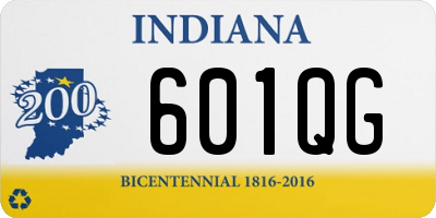 IN license plate 601QG