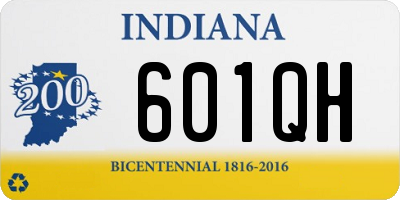 IN license plate 601QH