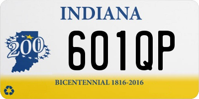 IN license plate 601QP