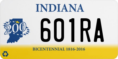 IN license plate 601RA