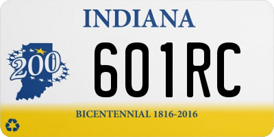 IN license plate 601RC