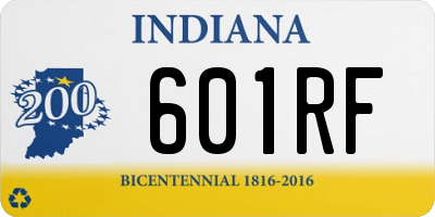 IN license plate 601RF