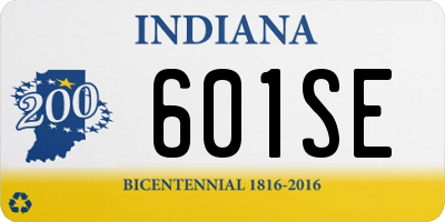 IN license plate 601SE