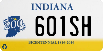 IN license plate 601SH