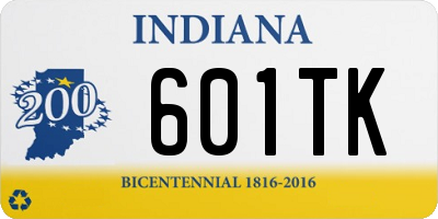 IN license plate 601TK