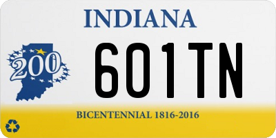 IN license plate 601TN