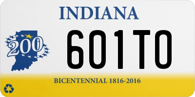 IN license plate 601TO