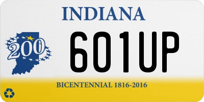 IN license plate 601UP