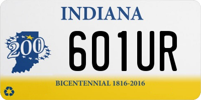 IN license plate 601UR