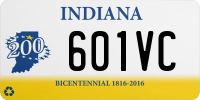 IN license plate 601VC