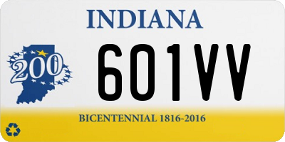 IN license plate 601VV