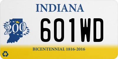 IN license plate 601WD