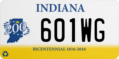 IN license plate 601WG