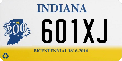 IN license plate 601XJ