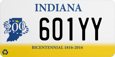 IN license plate 601YY