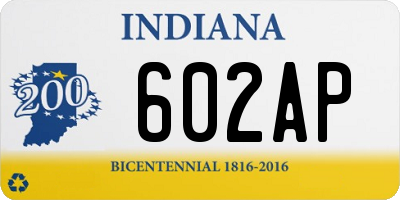 IN license plate 602AP