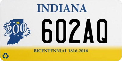 IN license plate 602AQ