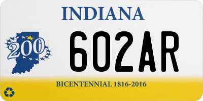 IN license plate 602AR