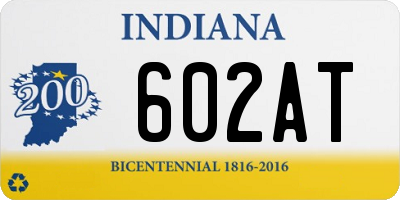 IN license plate 602AT