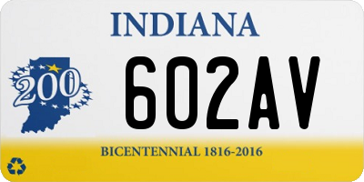 IN license plate 602AV