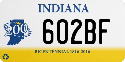 IN license plate 602BF