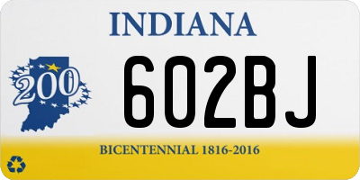 IN license plate 602BJ